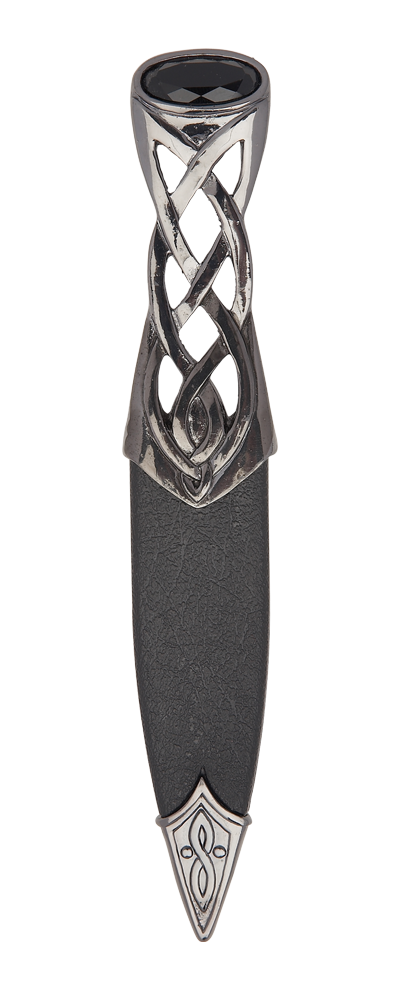 Islay Black Chrome Stone Top Sgian Dubh