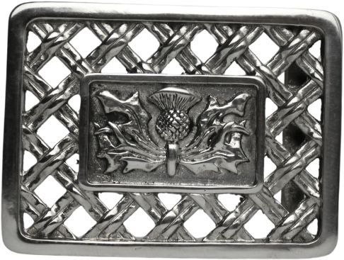 Thistle Open Weave Belt Buckle