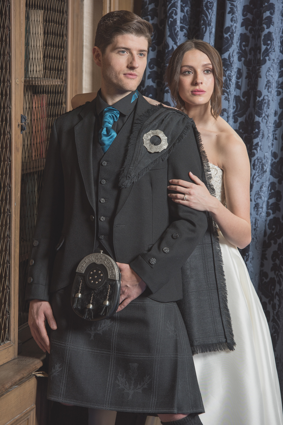 Black Thistle Tartan Plaid