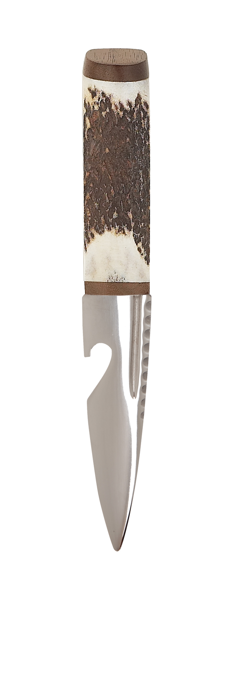 Brown Staghorn Bottle Opener Sgian Dubh