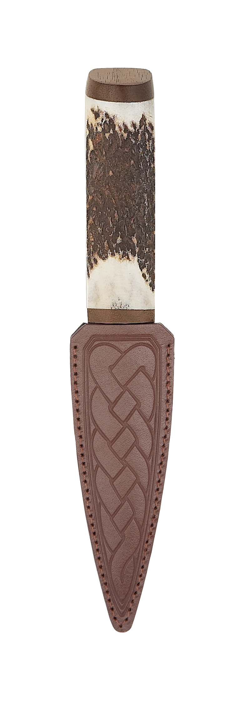 Scottish Staghorn Sgian Dubh With Walnut