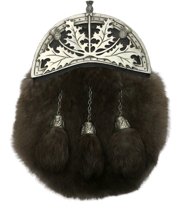 Antique Thistle Smoked Rabbit Dress Sporran