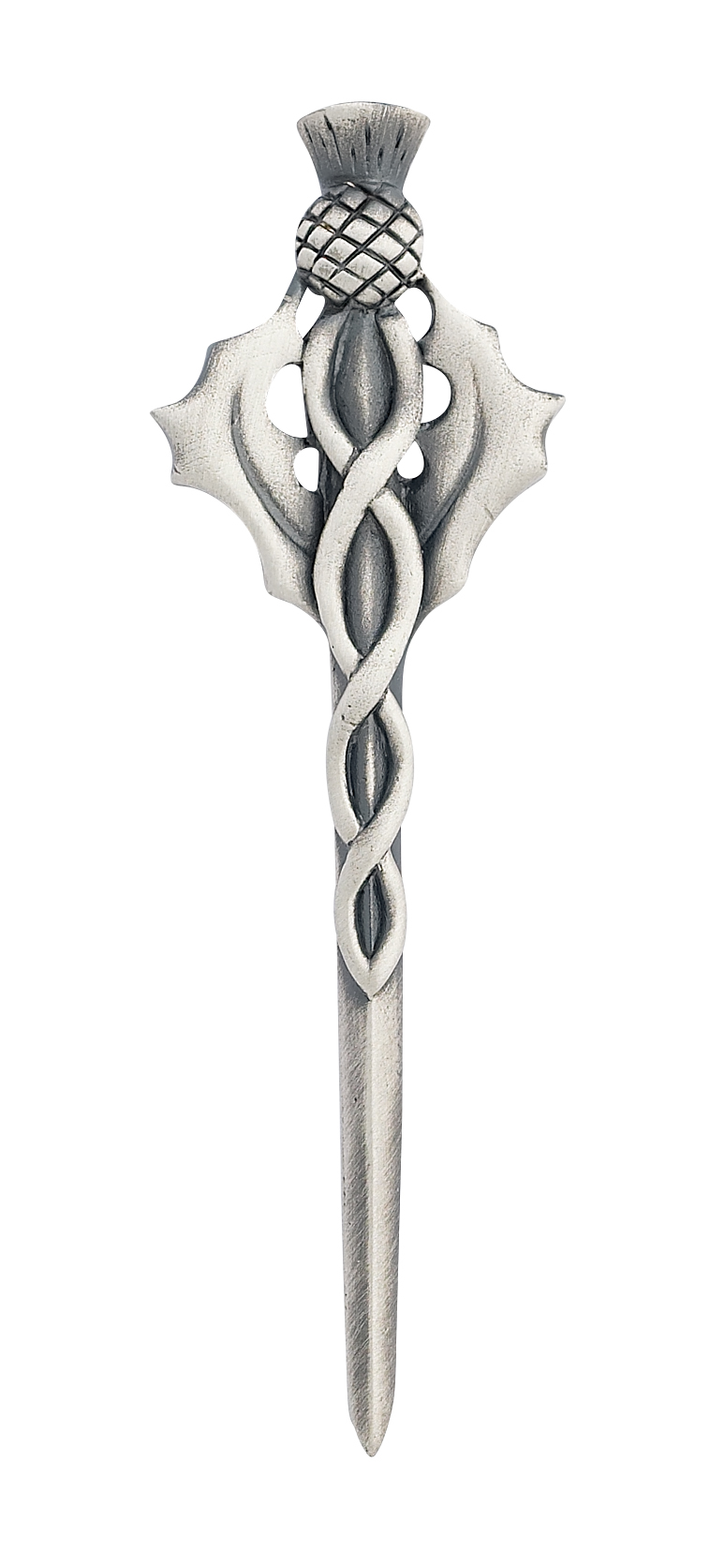 Contemporary Celtic Thistle Antique Kilt Pin