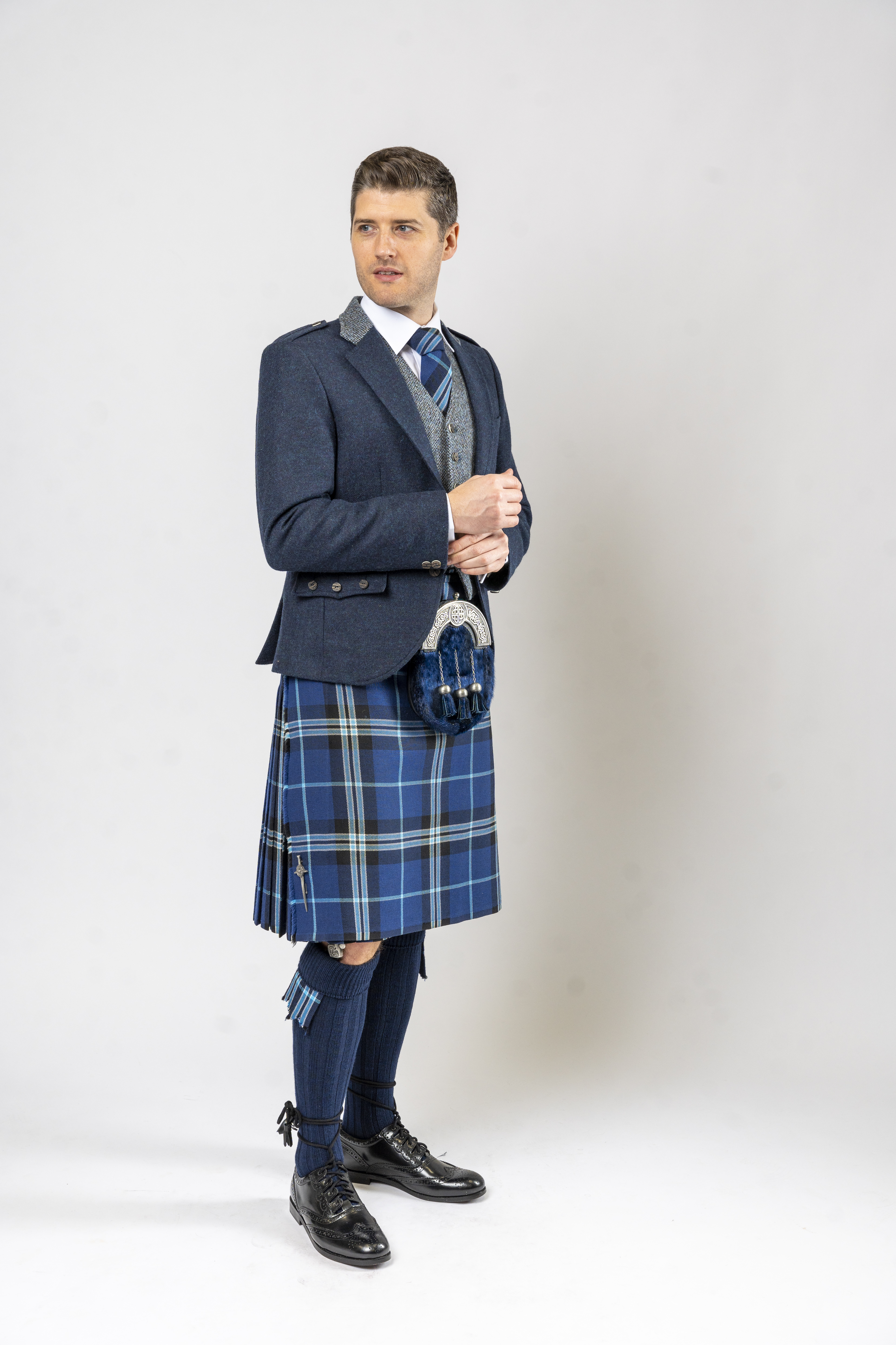 Made to Measure Scottish Bluebell Kilt