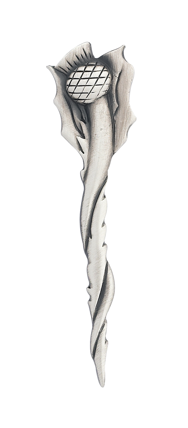 Contemporary Twist Scottish Thistle Antique Kilt Pin