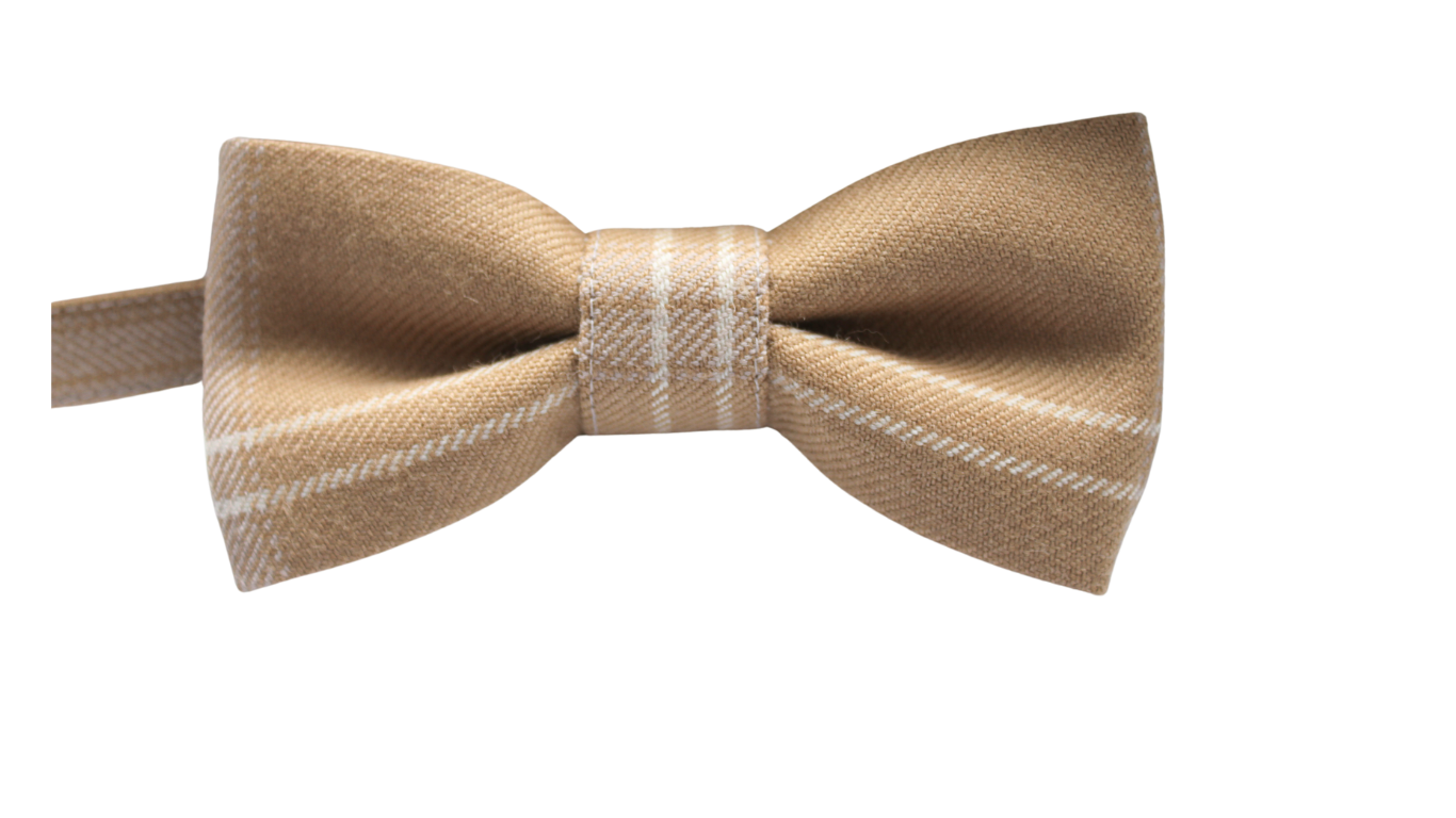 Ivory Sands Tartan Bow Tie