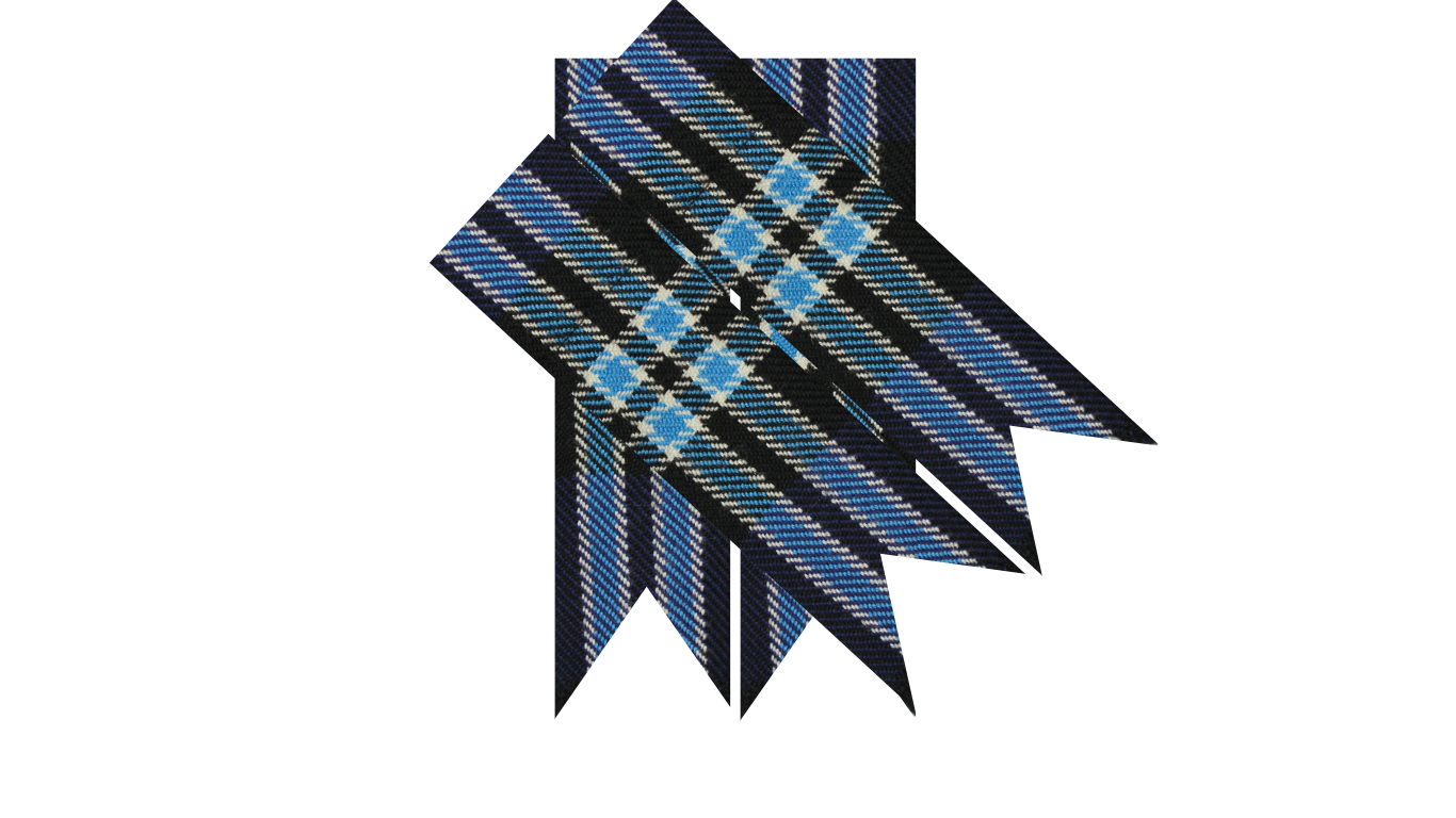 Scottish Bluebell Tartan Kilt Flashes